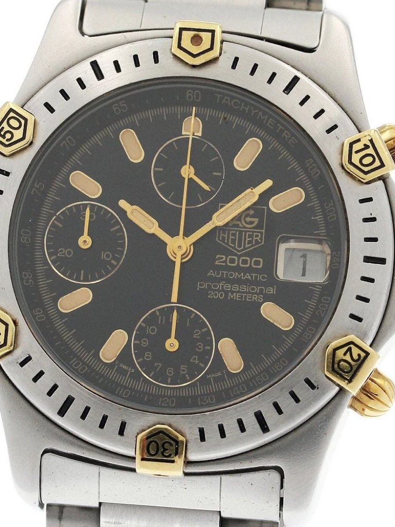 Tag Heuer 2000 Series 165306 Chronograph Black Dial Automatic Mens935810